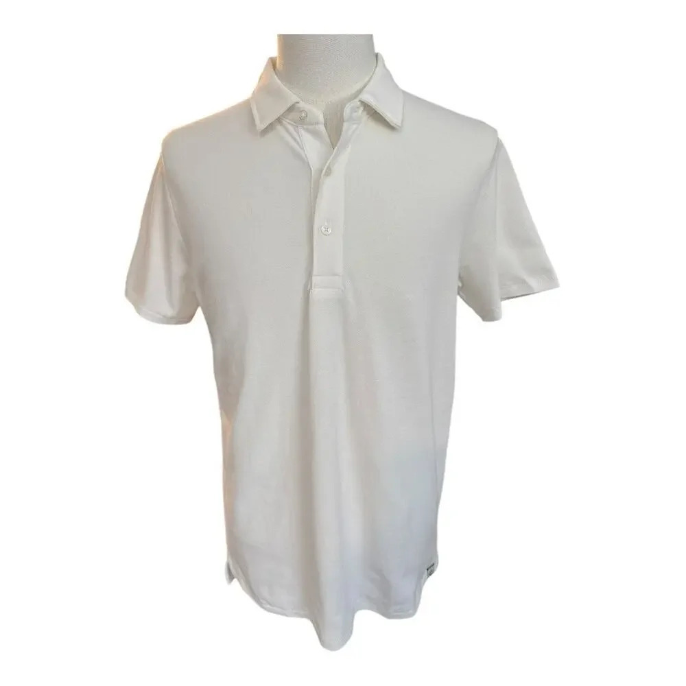 NEW Grayers Men's White Stretch Polo Shirt Size‎ Small Short Sleeve NWT
